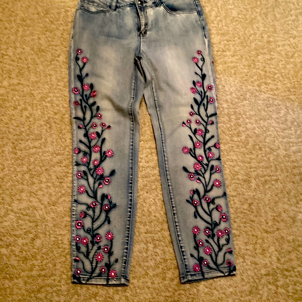 Embellished jeans